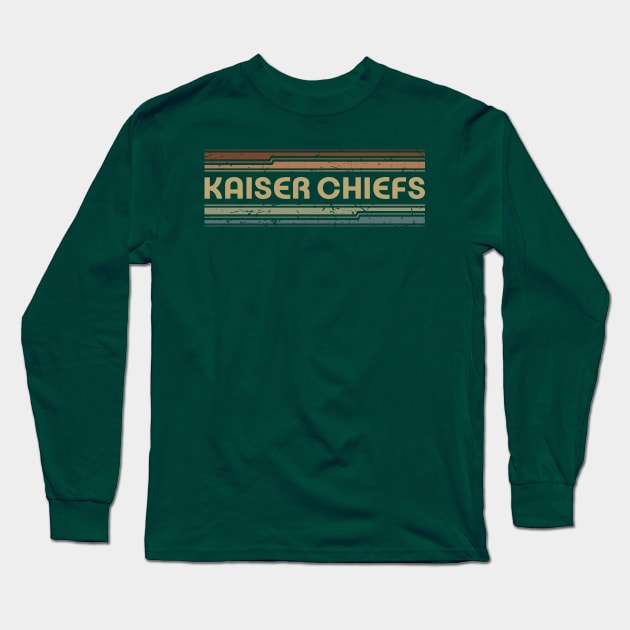 Kaiser Chiefs Retro Lines Long Sleeve T-Shirt by casetifymask